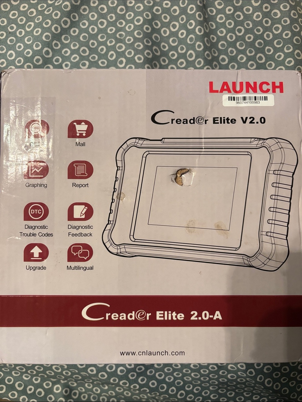 Creader Elite 2.0-A Diagnostic Scanner - White/Red